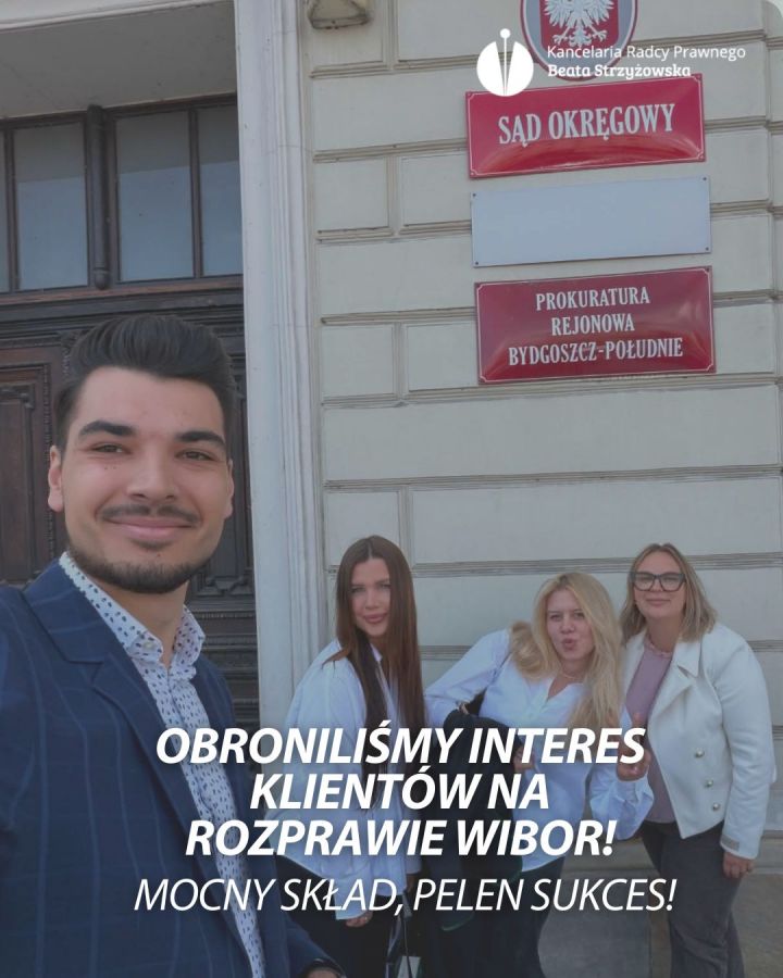 MOCNY SKŁAD, PEŁEN SUKCES! OBRONILIŚMY INTERESY KREDYTOBIORCÓW NA ROZPRAWIE WIBOR W BYDGOSZCZY!